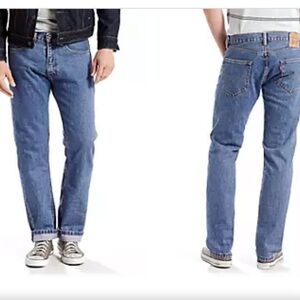 LEVI'S 505 Red Tab Sz 40x32 Regular Fit Straight Leg Denim Blue Jeans NWT